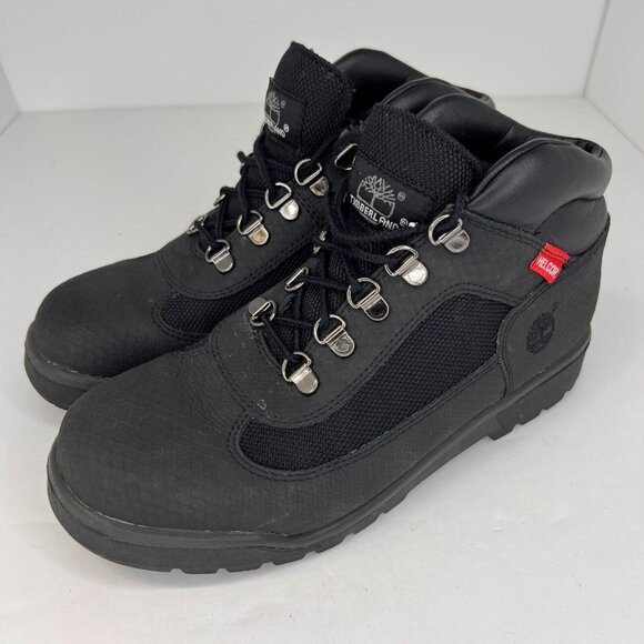 Timberland Helcor Mens 243330 Black Canvas Mid Top Size 6 Hiking Boots main image 8